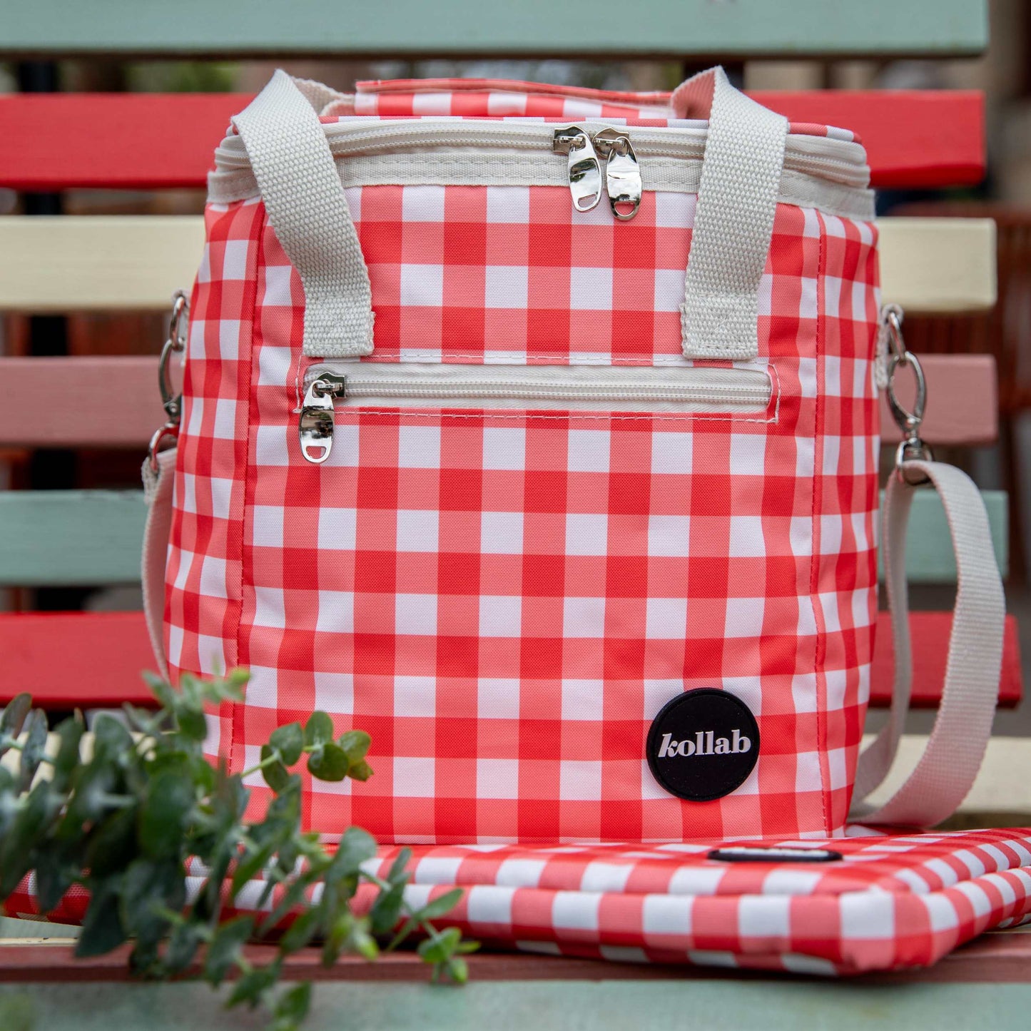 Mini Cooler Red Check