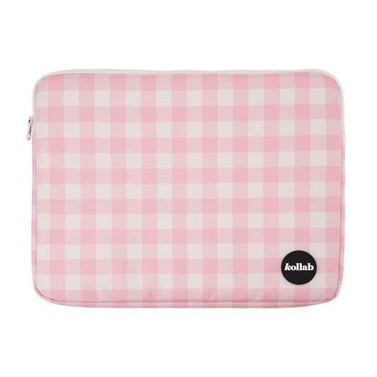 Laptop Case Candy Pink Check